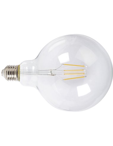 LAMP.LED FILAM.GLOBO G125  8W 2700K TRAN