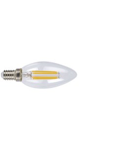 LAMP.LED FILAM.VELA  E14 4W 6400K TRANSP