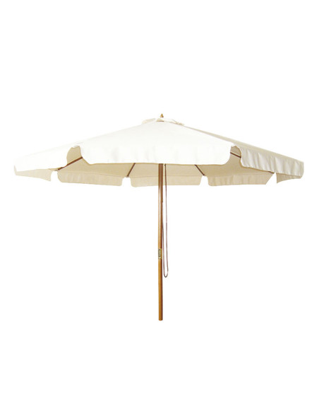 PARASOL MADERA 3 M CRUDO.POLEA