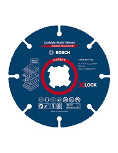 Disco multimaterial BOSCH  ExpertCarbide MultiWheel X-Lock Diámetro disco 115 MM