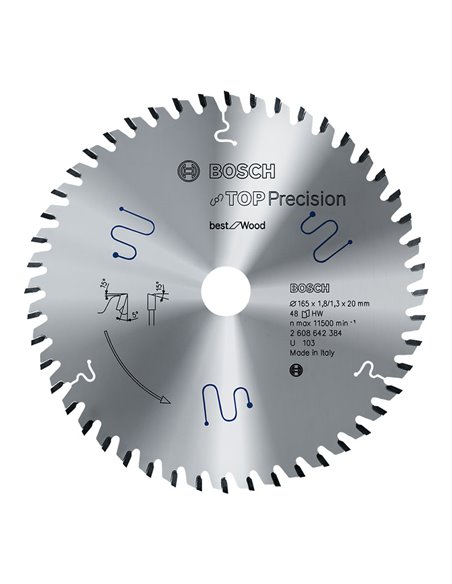 Disco de sierra circular BOSCH Top Precision Best for Wood