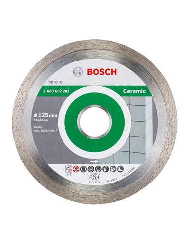 Disco de diamante BOSCH Standard Ceramic Diámetro disco 125 MM