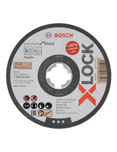 Disco corte inox BOSCH X-lock Standard  25 unidades Diámetro disco 125 MM