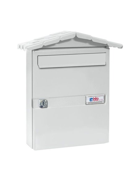 Buzón metálico exterior BTV Mod. Chalet Color Blanco