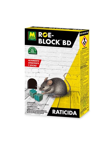 Raticida MASSÓ Roe-block 260 gr