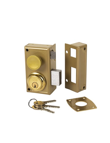 Cerradura sobreponer JIS modelo 34 60 mm Mano Derecha