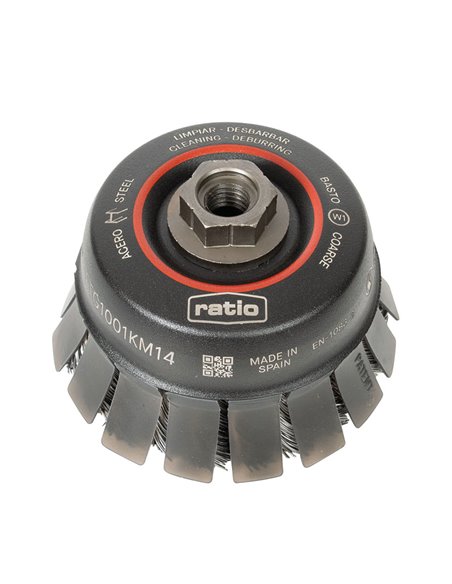 Cepillo abrasivo taza con guarda protectora RATIO ø 100mm ProSerie 1634