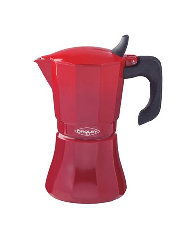 Cafetera OROLEY modelo Petra Rojo Capacidad 9 tazas