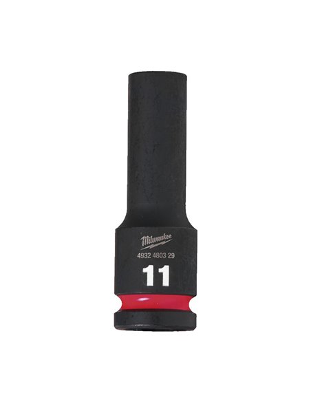 Llaves vaso 1/2" largo MILWAUKEE Impacto Medida/s 11 MM