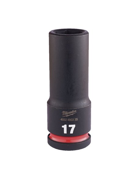 Llaves vaso 1/2" largo MILWAUKEE Impacto Medida/s 17 MM