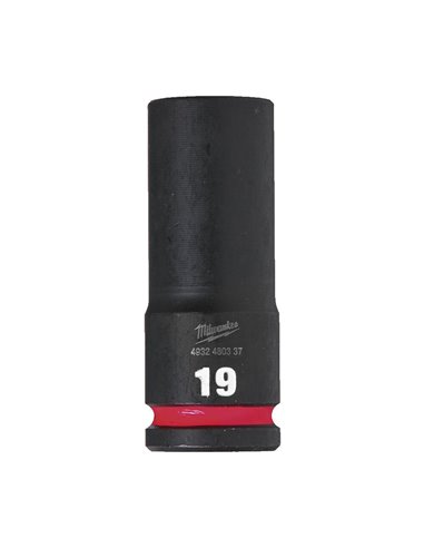 Llaves vaso 1/2" largo MILWAUKEE Impacto Medida/s 19 MM