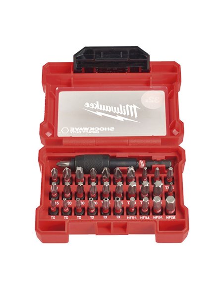 Estuche de 32 Piezas MILWAUKEE Shockwave? Impact Duty