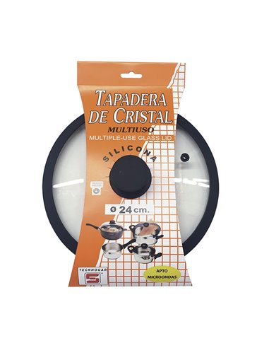 Tapadera cristal TECNHOGAR Diámetro 20 CM