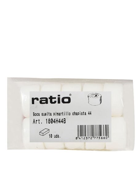 Bocas nilón RATIO recambio martillo chapista  10 unidades Medida/s 44 MM