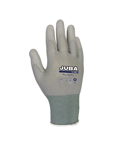 Guantes JUBA PU2000G. 10 pares Talla mano 9