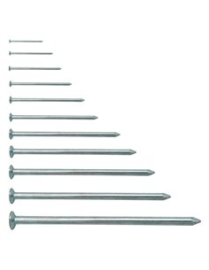 Punta cabeza plana EHS hierro cincado bolsa Dimensiones 20X100 MM