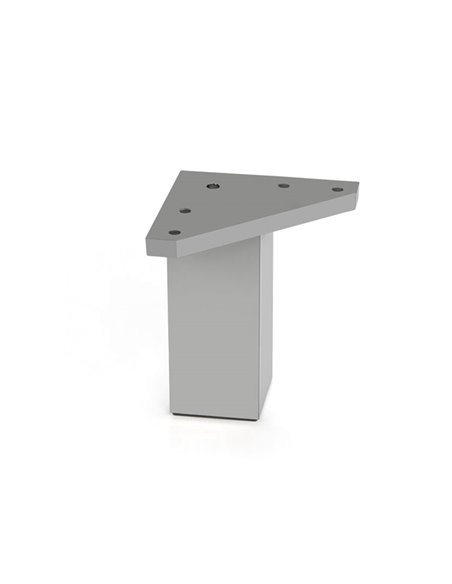 Pata mueble NESU aluminio mate cuadrada serie 5001 Dimensiones 40x60 MM