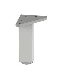 Pata mueble cuadrada aluminio NESU modelo 5002 Dimensiones 40x40xh.120 MM