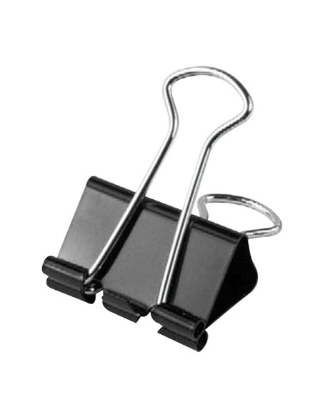 Pinzas sujetapapeles negra 32 mm