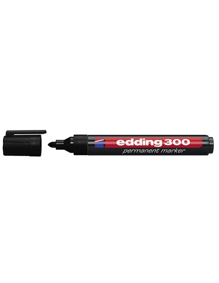Rotulador permanente Edding 300 Color Negro