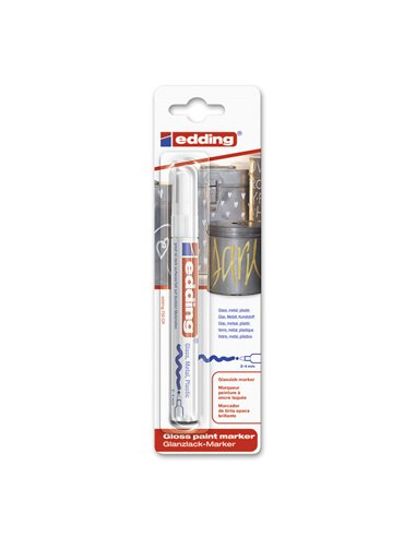 Rotulador permanente Edding 750 Color Blanco