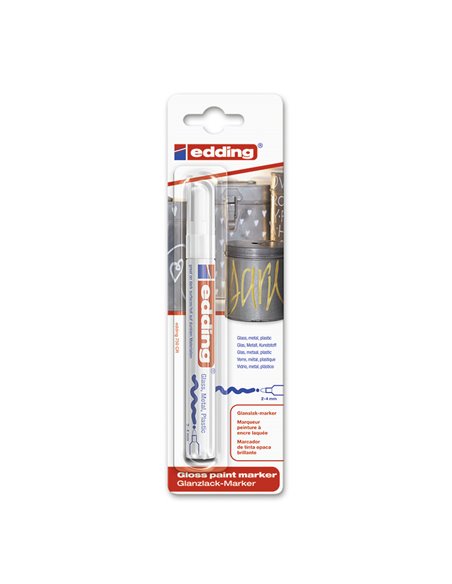 Rotulador permanente Edding 750 Color Blanco