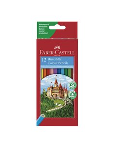 Caja de 12 lápices de colores FABER CASTELL