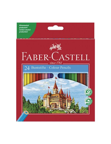 Caja de 24 lápices de colores FABER CASTELL