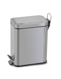 Cubo pedal sanitario HABITEX 5 litros acero inoxidable