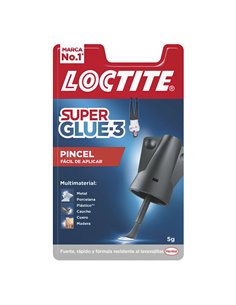 Loctite Super Glue 3 Pincel Adhesivo instantáneo con pincel aplicador 5gr