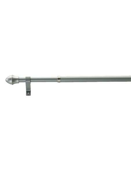 Varilla extensible para visillos EHL Portier lacado plata Longitud varilla/s 120/215 CM