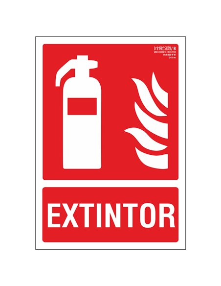 Señal contra incendios "Extintor"