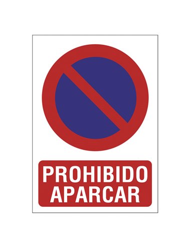 Señal de prohibición "Prohibido aparcar"