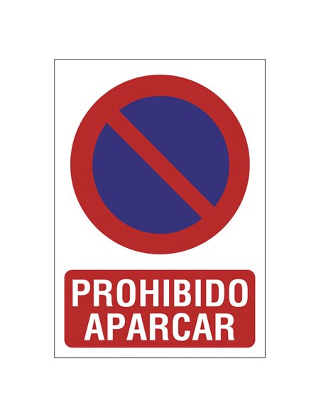 Señal de prohibición "Prohibido aparcar"