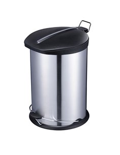 Cubo pedal sanitario HABITEX tapa negra Capacidad 5 L