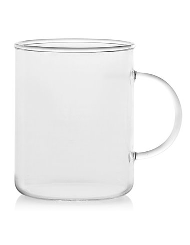 Tazón mug de cristal. 6 unidades