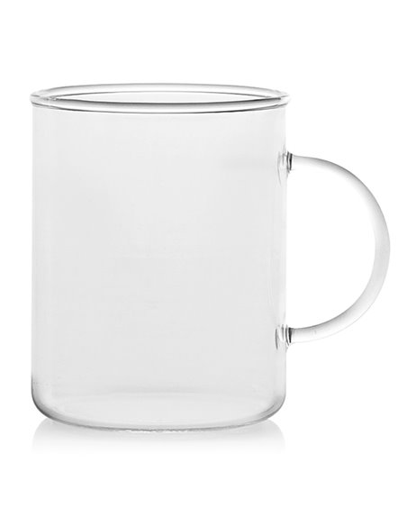 Tazón mug de cristal. 6 unidades