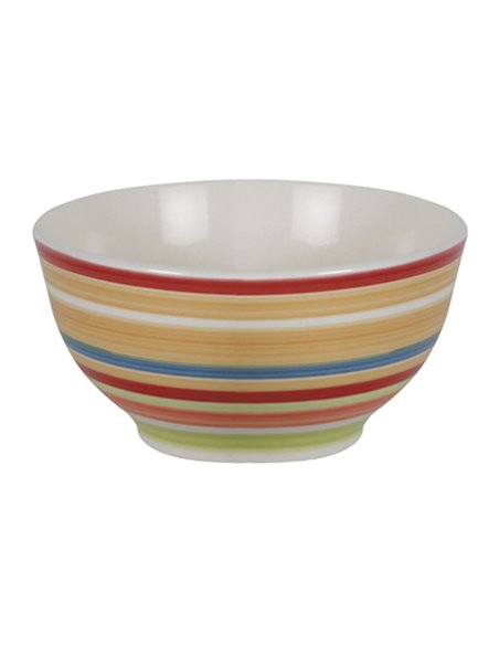 Bol de cerámica PENGO serie Rayas, 6 unidades