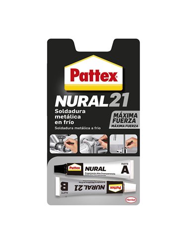 Pattex Nural 21 soldadura metálica reparadora en frío, 22ml