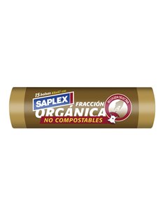 Bolsa basura SAPLEX reciclaje 45x47 cm