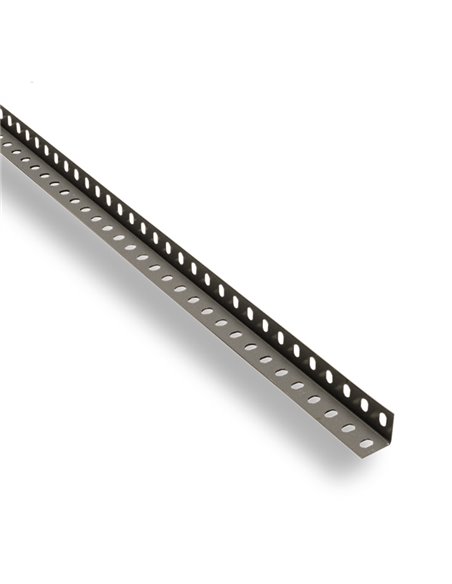 Angular metálico gris estantería modular SIMON RACK ángulo 35mm, 10 unidades Altura 2,50 M