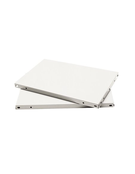 Baldas metálicas blancas estanterías modulares SIMON RACK Dimensiones 100x40 CM