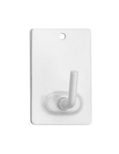 Colgador autoadhesivo INOFIX inox 41x25xh.17 mm Acabado/s Blanco