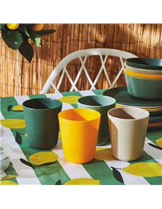 Juego 24 vasos de plástico Serie Soleil 25 cl