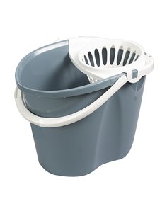 Cubo fregar ovalado HABITEX 15 litros Color Gris azulado