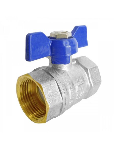 Conexión H-H MT para válvula esfera PN25 mando palomilla Pulgadas 1"