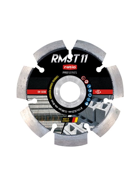 Disco de diamante RATIO RMST11 Diámetro disco 115 MM