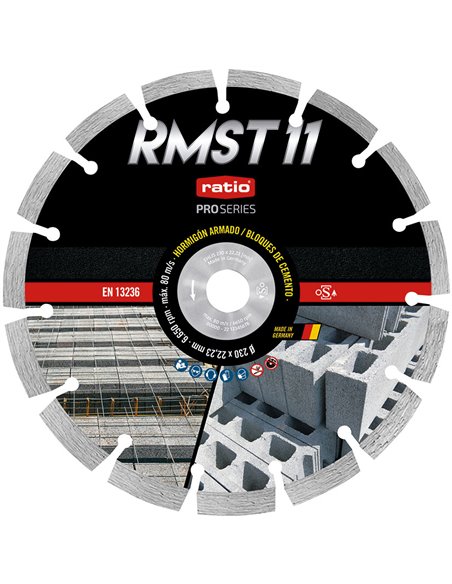 Disco de diamante RATIO RMST11 Diámetro disco 230 MM