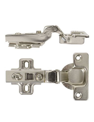 Bisagra cazoleta EHL + tornillos Tipo brazo Acodado