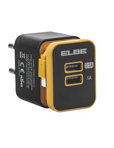 Cargador USB de pared ELBE 2xUSB + micro USB